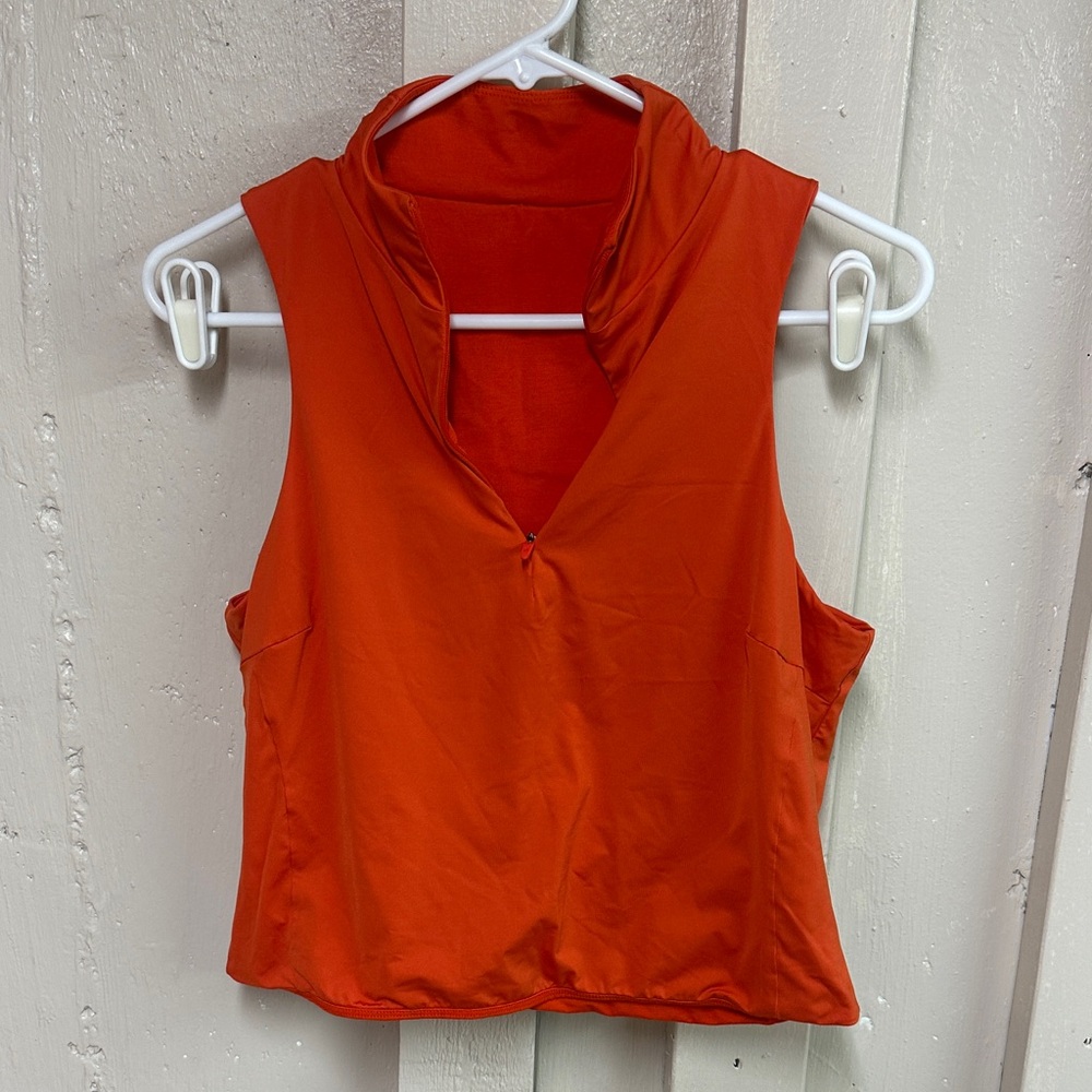 Lululemon Half Zip Tank Top, size M/L, measurements in description